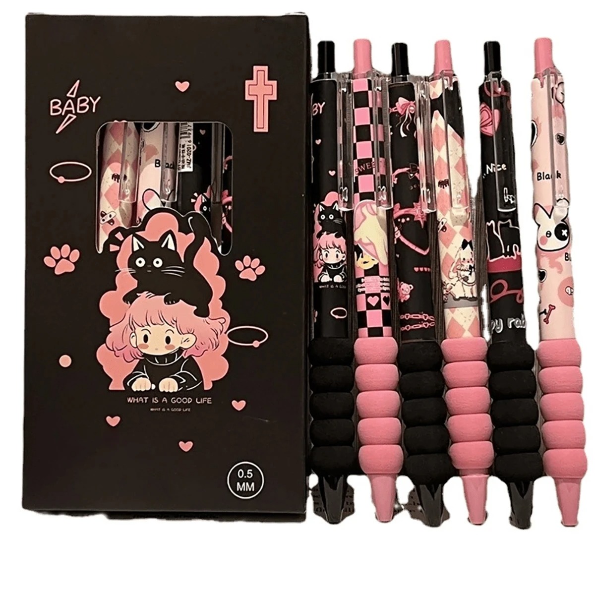 Ideal Stationery & Office Supply - Conjunto de 6 Canetas Neutras Fashionáveis