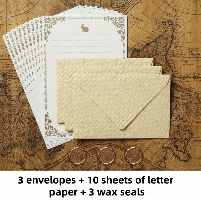 Wax Seal Stamp Kit - Conjunto de Convites de Casamento de