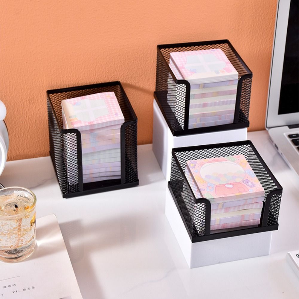 Sticky Note Cube - Cubo de papel de malha preta