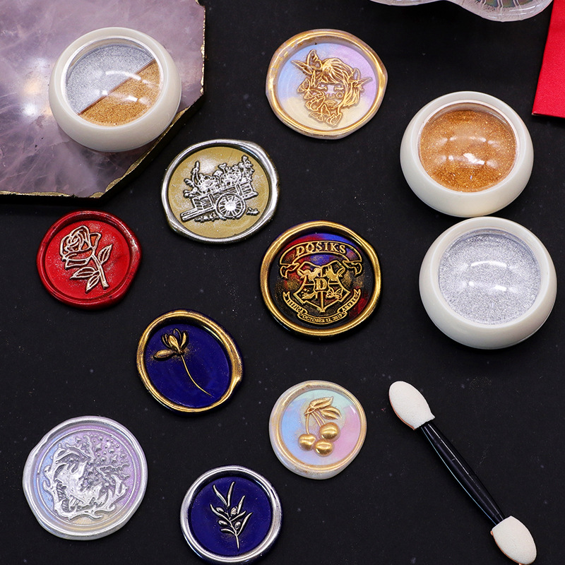18 cores ouro selo de cera em  - Wax Seal Stamp Kit avaliação e preço
