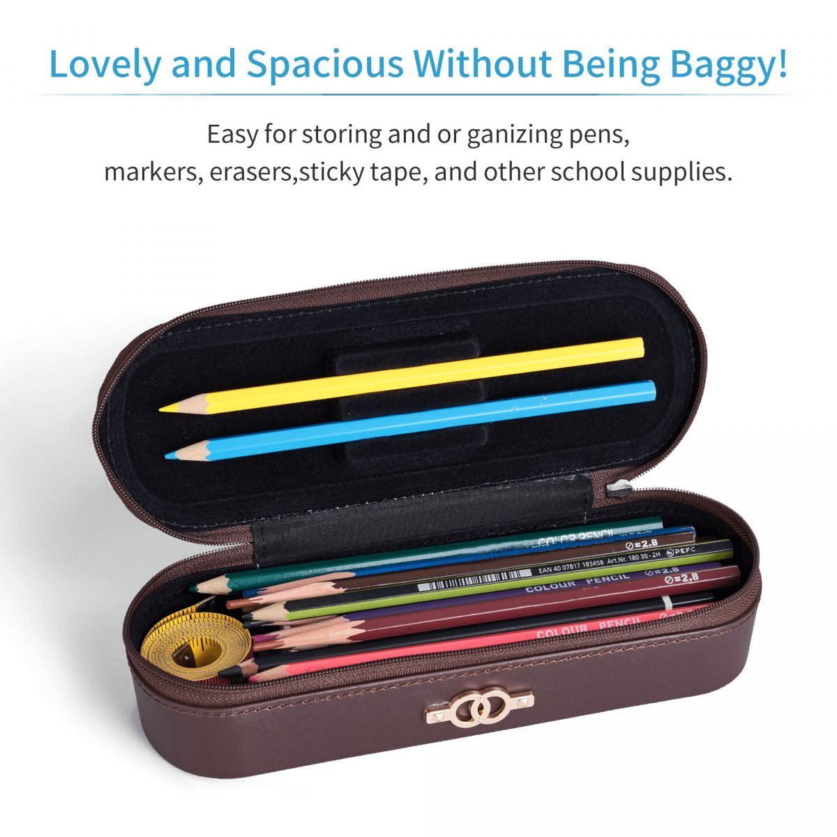 Estojo de Couro de Alta Qualid - Stationery Office And School Supply Stores avaliação e preço