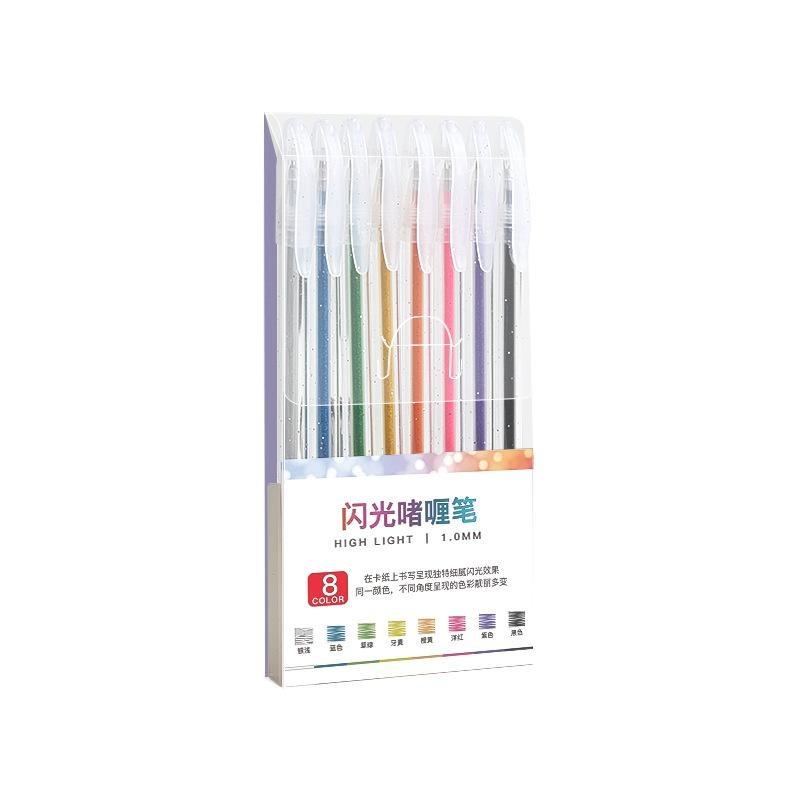 Canetas de gel com glitter, 8/ - Gel Ink Pen Set avaliação e preço