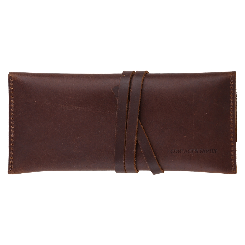 Estojo de couro de vaca artesa - Pen Pouch Roll avaliação e preço