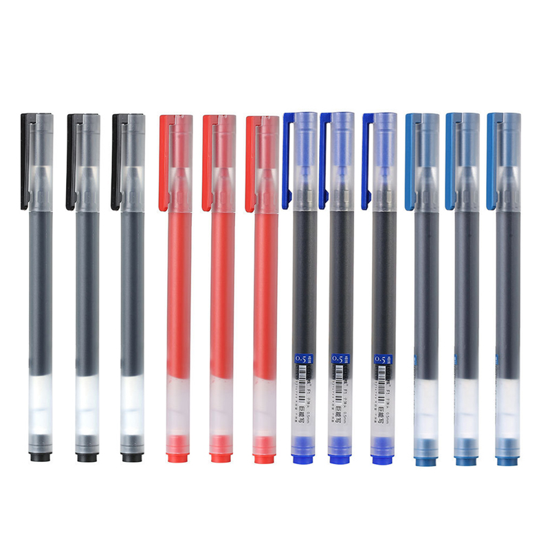 12/6 pc/lote caneta gel 0.5mm  - Stationery Supply Business avaliação e preço